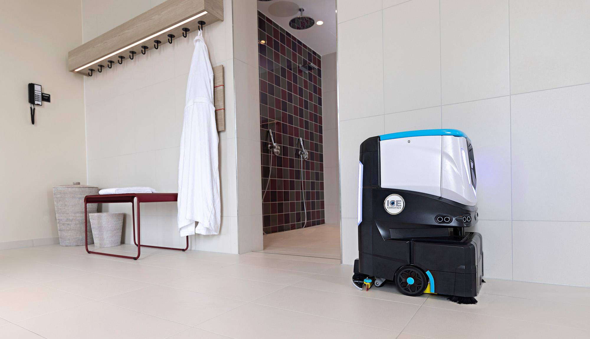 ICE Cobotics Cobi 18, autonomous floor scrubber, keeps floors clean