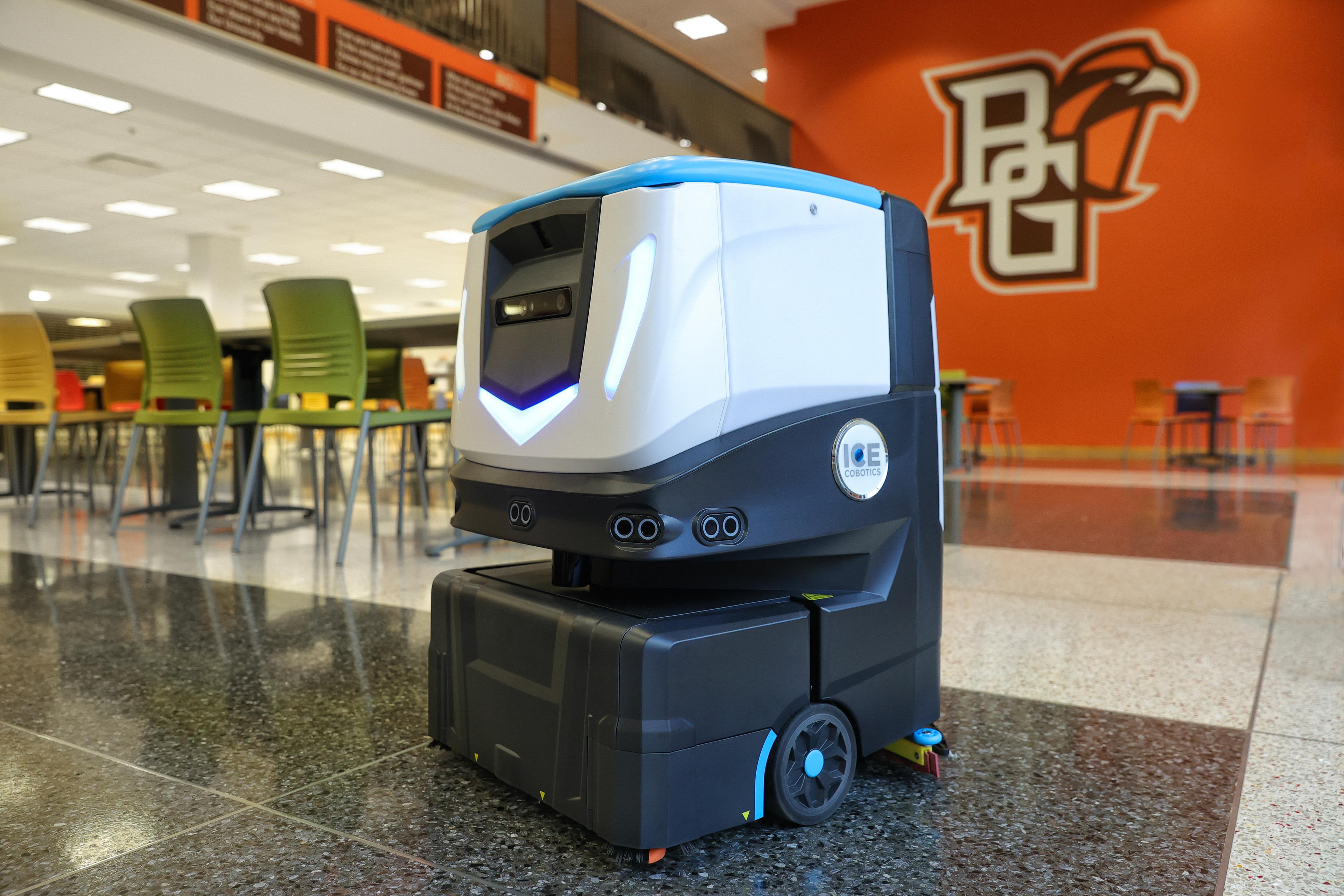 ICE Cobotics Cobi 18, autonomous floor scrubber at Bowling Green State University