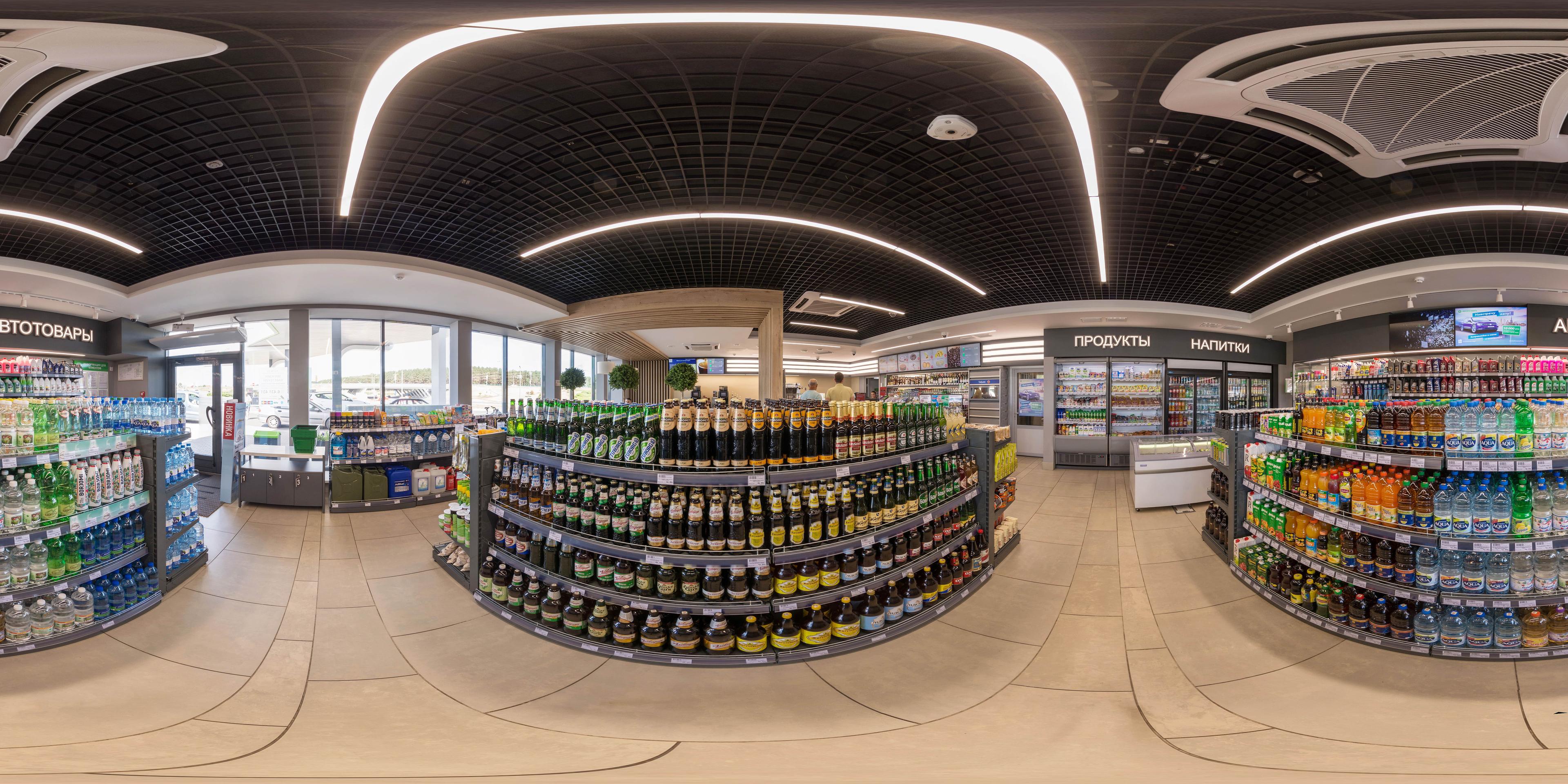 Convenience store coolers and island displays